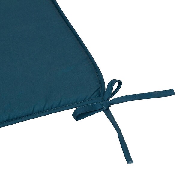 ATMOSPHERA - Galette de chaise Micro bleu égéen 39x39cm - large