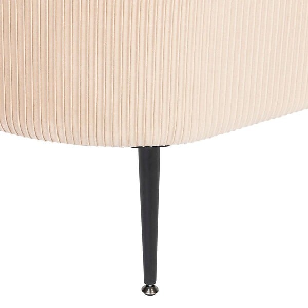 ATMOSPHERA - Banc coffre velours Solaro beige 100x40cm - large