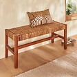 ATMOSPHERA - Banc Sidoan marron 102x38cm - vignette