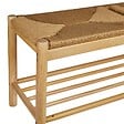 ATMOSPHERA - Banc "Maesi" hévéa beige 95x35cm - vignette