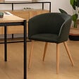 ATMOSPHERA - Fauteuil à dîner "Marlo" hêtre vert cèdre - vignette