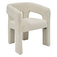 ATMOSPHERA - Fauteuil "Amos" blanc L63xp57xH75cm - vignette