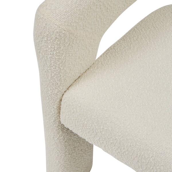 ATMOSPHERA - Fauteuil "Amos" blanc L63xp57xH75cm - large