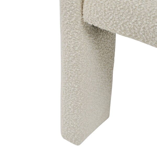 ATMOSPHERA - Fauteuil "Amos" blanc L63xp57xH75cm - large