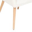ATMOSPHERA - Fauteuil à dîner "Visoca" bouclette blanc - vignette