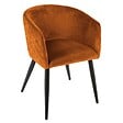 ATMOSPHERA - Fauteuil "Marlo" velours ambre - vignette