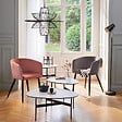 ATMOSPHERA - Fauteuil "Marlo" velours noir - vignette