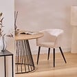 ATMOSPHERA - Fauteuil "Marlo" ivoire L55xp55xH76cm - vignette