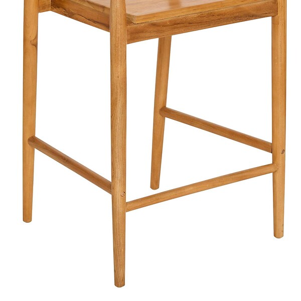 ATMOSPHERA - Lot de 2 tabourets de bar Miyako marron 56x55,5cm - large