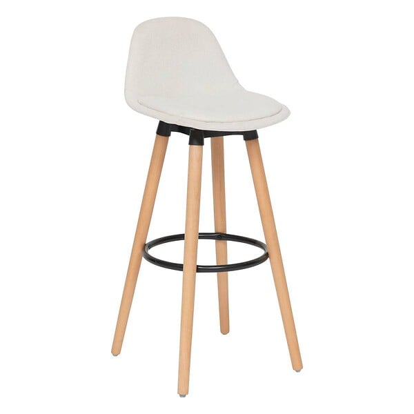 ATMOSPHERA - Tabouret de bar "Maxon" blanc H92,5cm - large