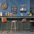 ATMOSPHERA - Lot de 2 chaises de bar "Vladi" effet cuir marron - vignette