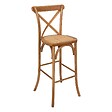 ATMOSPHERA - Tabouret de bar "Isak" chêne beige H110cm - vignette