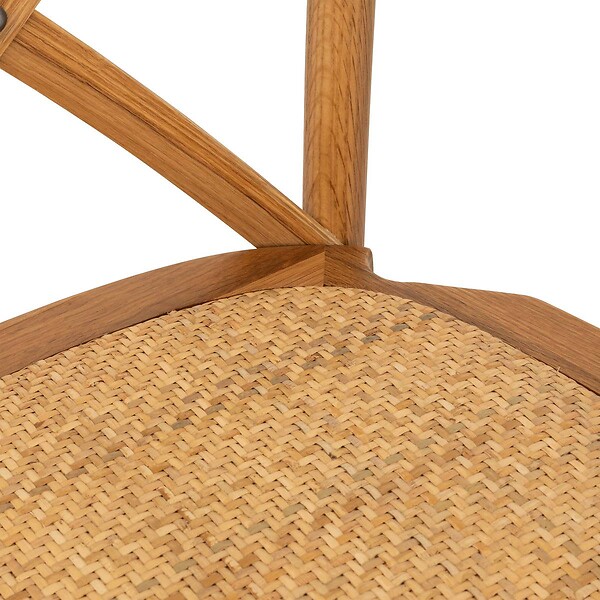 ATMOSPHERA - Tabouret de bar "Isak" chêne beige H110cm - large