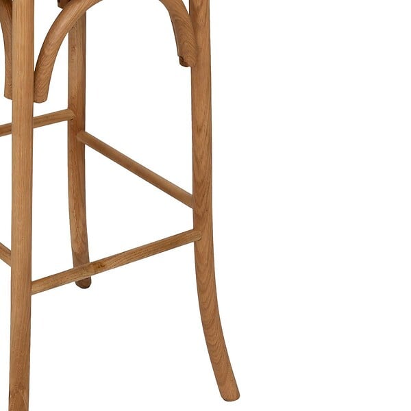 ATMOSPHERA - Tabouret de bar "Isak" chêne beige H110cm - large