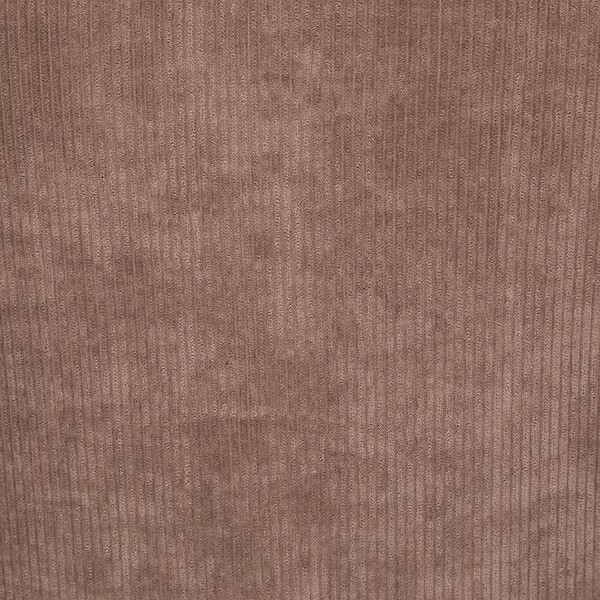 ATMOSPHERA - Chaise de bar "Celeste" velours côtelé gris taupe - large