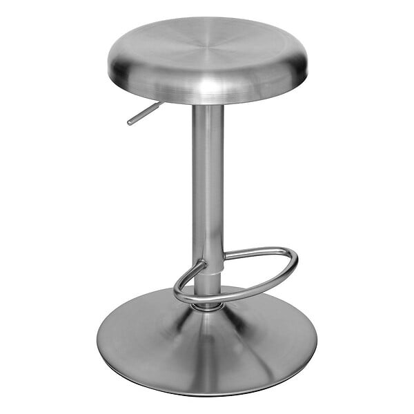 ATMOSPHERA - Lot de 2 tabourets de bar Ilsa argent - large