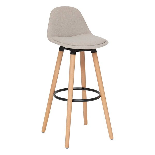 ATMOSPHERA - Tabouret de bar "Maxon" beige H92,5cm - large