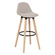 ATMOSPHERA - Tabouret de bar "Maxon" beige H92,5cm - vignette