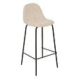 ATMOSPHERA - Lot de 2 Tabouret de bar Vladi blanc 43,5x41,5cm - vignette