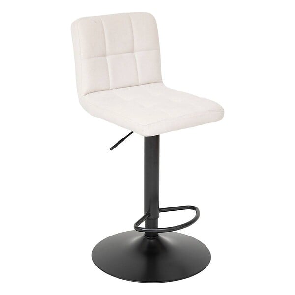 ATMOSPHERA - Lot de 2 tabourets de bar "Delek" beige 104x52x45cm - large