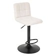 ATMOSPHERA - Lot de 2 tabourets de bar "Delek" beige 104x52x45cm - vignette