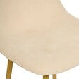 ATMOSPHERA - Chaise Haute de Bar Roka en Tissu Beige clair L42xP48xH93 cm - vignette