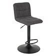 ATMOSPHERA - Lot de 2 tabourets de bar "Delek" gris 104x52x45cm - vignette