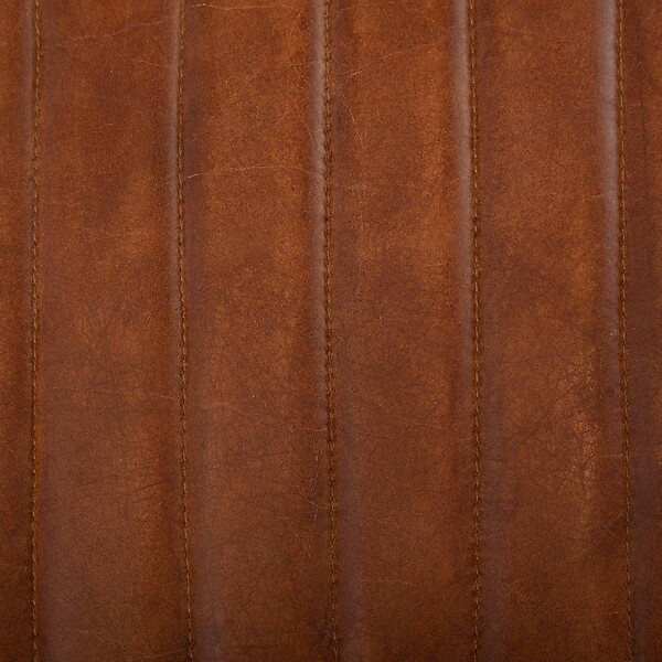 ATMOSPHERA - Chaise de bar "Dario" cuir marron cognac - large