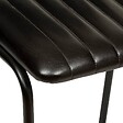 ATMOSPHERA - Chaise de bar "Dario" cuir noir - vignette