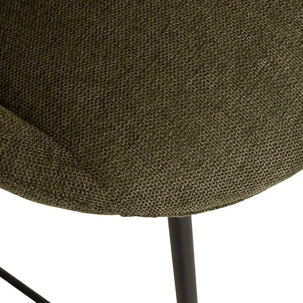 ATMOSPHERA - Lot de 2 Tabouret de bar Amago vert cèdre 54x52cm - large