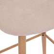 ATMOSPHERA - Chaise de bar "Celeste" velours côtelé beige - vignette