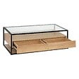 ATMOSPHERA - Table basse 2 tiroirs "Aldea" beige 120x60x40cm - vignette