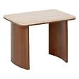 ATMOSPHERA - Lot de 2 tables basses Jivan Travertin bois L60/38cm - vignette