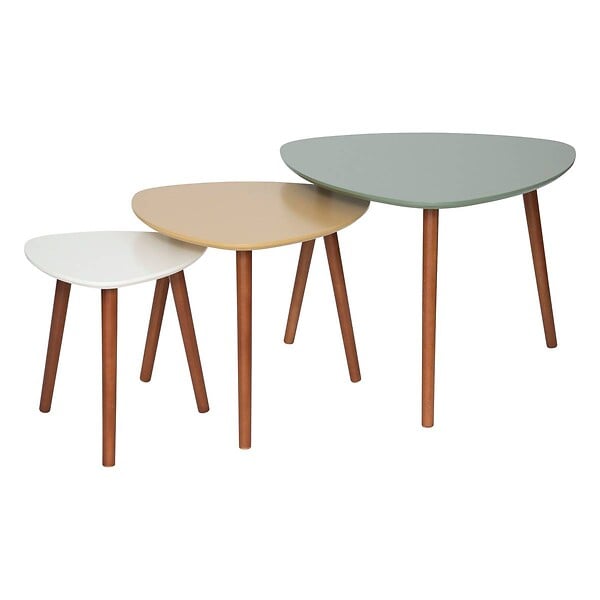 ATMOSPHERA - Tables gigognes "Mileo" L34/46/60cm - large