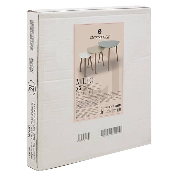ATMOSPHERA - Tables gigognes "Mileo" L34/46/60cm - large