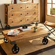 ATMOSPHERA - Table basse "Silas" manguier 117x71cm - vignette
