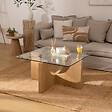 ATMOSPHERA - Table basse "Etini" miel 85x85x45cm - vignette