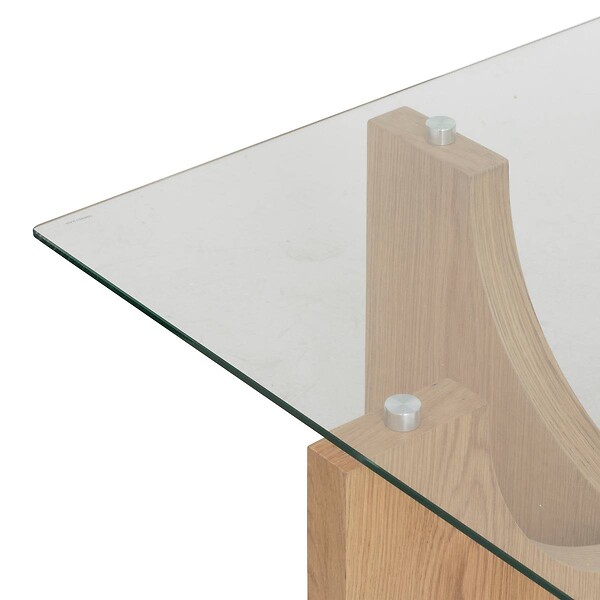 ATMOSPHERA - Table basse "Etini" miel 85x85x45cm - large