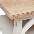 ATMOSPHERA - Table basse "Olbia" en acacia 120x70cm blanc - vignette