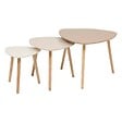 ATMOSPHERA - Lot de 3 tables gigognes "Mileo" beige 60x60x45cm - vignette