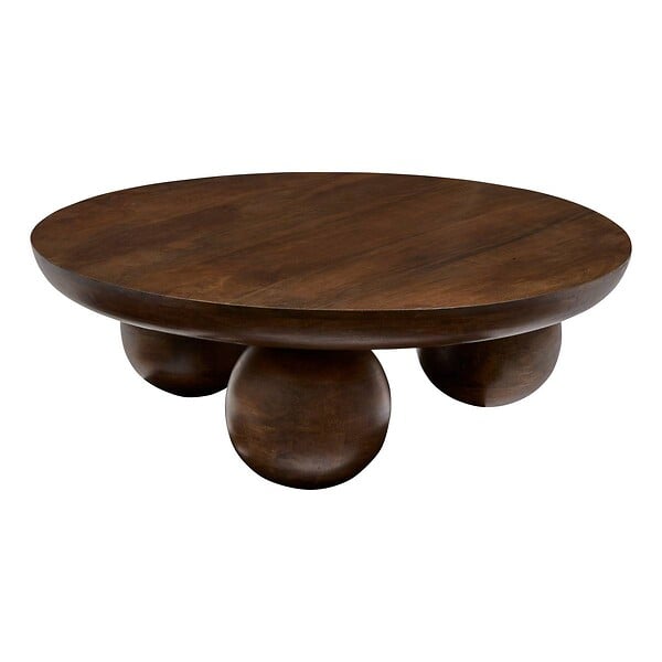 ATMOSPHERA - Table basse Abekas bois de manguier 90x90x30cm - large