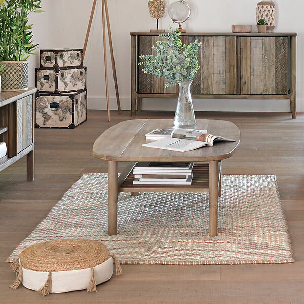 ATMOSPHERA - Table basse "Banila" acacia 120x70cm - large