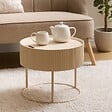 ATMOSPHERA - Table basse Juna beige 45x45x40,5cm - vignette