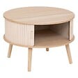ATMOSPHERA - Table basse 2 portes "Nysos" beige 60x60x40,7cm - vignette