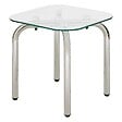 ATMOSPHERA - Lot de tables d'appoint Hecate argent 50x50cm - vignette