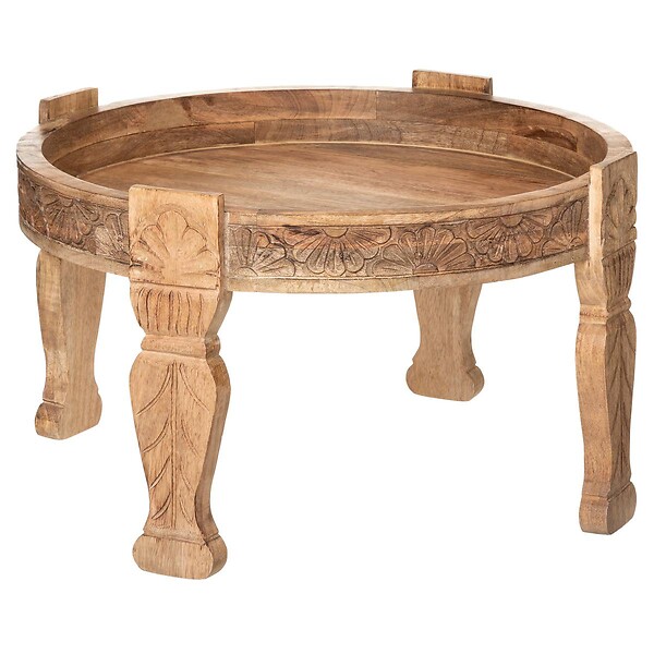 ATMOSPHERA - Table d'appoint "Gypsy" manguier D75cm - large