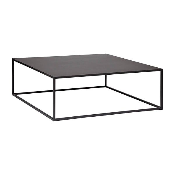 ATMOSPHERA - Table basse "Gota" métal noir 100x100cm - large