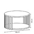 5 FIVE SIMPLY SMART - Table basse Slat 60x60x35cm - vignette