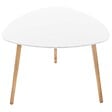 ATMOSPHERA - Lot de 3 tables gigognes "Mileo" blanc L34/46/60cm - vignette