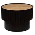 ATMOSPHERA - Table basse "Enola" en placage frêne D55cm noir - vignette